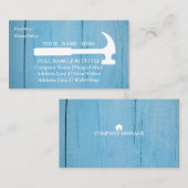 Professional Builder Carpenter Tools Woodworking Visitekaartje (Voorkant / Achterkant)