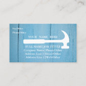 Professional Builder Carpenter Tools Woodworking Visitekaartje (Voorkant)