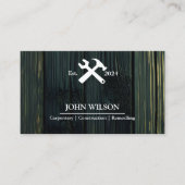 Professional Builder Carpenter Tools Woodworking Visitekaartje (Voorkant)