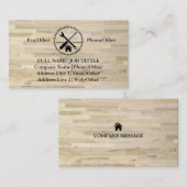 Professional Builder Carpenter Tools Woodworking Visitekaartje (Voorkant / Achterkant)
