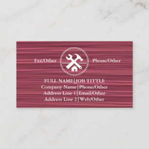 Professional Builder Carpenter Tools Woodworking Visitekaartje