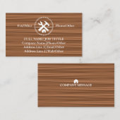 Professional Builder Carpenter Tools Woodworking Visitekaartje (Voorkant / Achterkant)