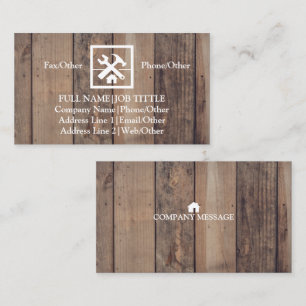 Professional Builder Carpenter Tools Woodworking Visitekaartje