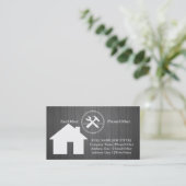 Professional Builder Carpenter Tools Woodworking Visitekaartje (Staand voorkant)