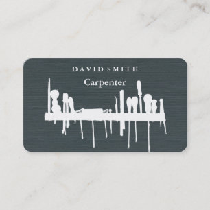 Professional Builder Carpenter Tools Woodworking Visitekaartje