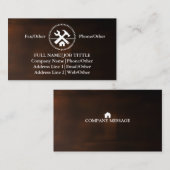 Professional Builder Carpenter Tools Woodworking Visitekaartje (Voorkant / Achterkant)