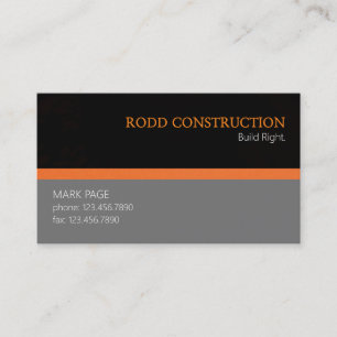 Professional Builder Construction Visitekaartje