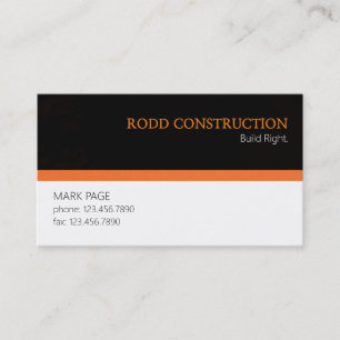 Professional Builder Construction Visitekaartje