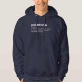 Professional Bus Driver Definition Hoodie (Voorkant)