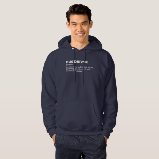Professional Bus Driver Definition Hoodie (Voorkant volledig)