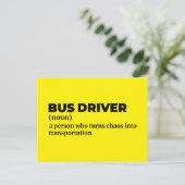 Professional Bus Operator Meaning Briefkaart (Staand voorkant)