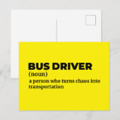Professional Bus Operator Meaning Briefkaart (Voorkant / Achterkant)