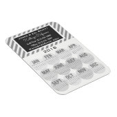 Professional Business 2018 Calendar Grey Magneet (Rechterzijde)