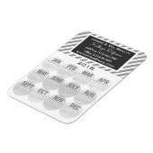 Professional Business 2018 Calendar Grey Magneet (Linkerzijde)