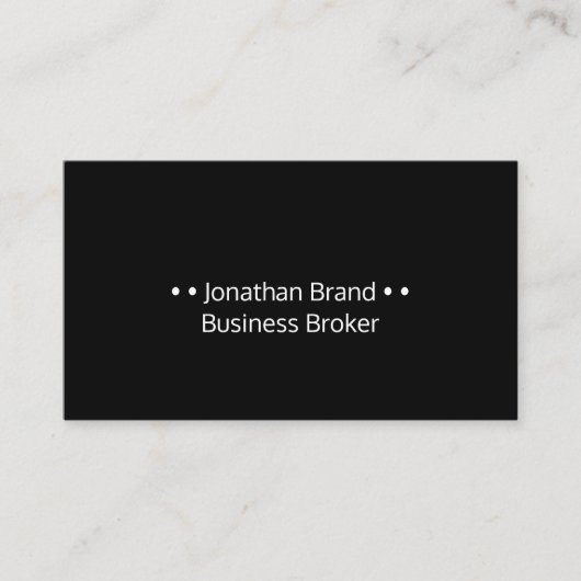 Professional Business Broker Visitekaartjes (Voorkant)