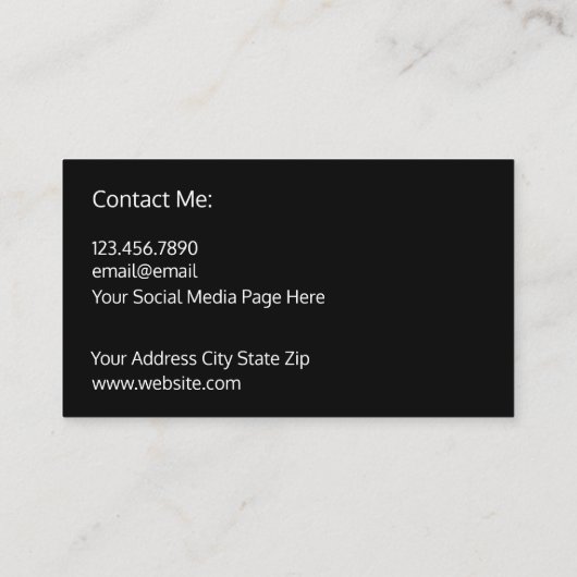 Professional Business Broker Visitekaartjes (Achterkant)