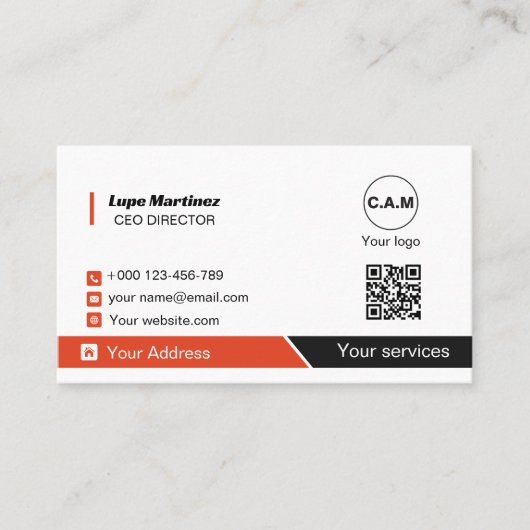 Professional business card visitekaartje (Voorkant)