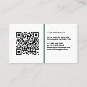 Professional Business Card with QR Code & Logo Visitekaartje (Achterkant)