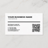Professional Business Card with Ruler (cm) Visitekaartje (Achterkant)