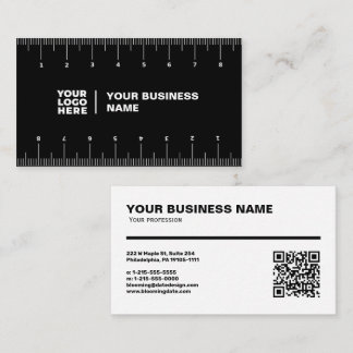 Professional Business Card with Ruler (cm) Visitekaartje