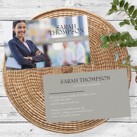 Professional business cards, editable template  visitekaartje