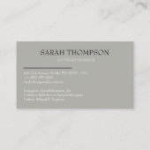 Professional business cards, editable template  visitekaartje (Achterkant)