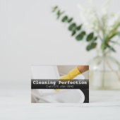 Professional Business Home Cleaning Service Visitekaartje (Staand voorkant)