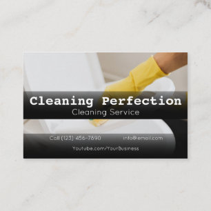 Professional Business Home Cleaning Service Visitekaartje