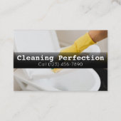 Professional Business Home Cleaning Service Visitekaartje (Voorkant)