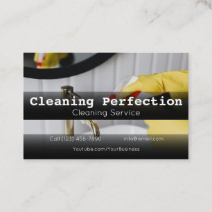 Professional Business Home Cleaning Service Visitekaartje