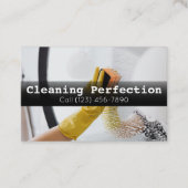 Professional Business Home Cleaning Service Visitekaartje (Voorkant)