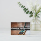 Professional Business Home Cleaning Service Visitekaartje (Staand voorkant)