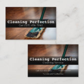 Professional Business Home Cleaning Service Visitekaartje (Voorkant / Achterkant)