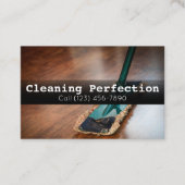 Professional Business Home Cleaning Service Visitekaartje (Voorkant)