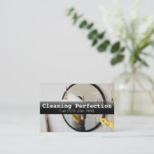 Professional Business Home Cleaning Service Visitekaartje (Staand voorkant)