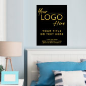 Professional Business Logo Black Gold Folie Afdrukken (Insitu (Slaapkamer))