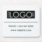 Professional Business Logo Contact Details Simple Muismat (Voorkant)