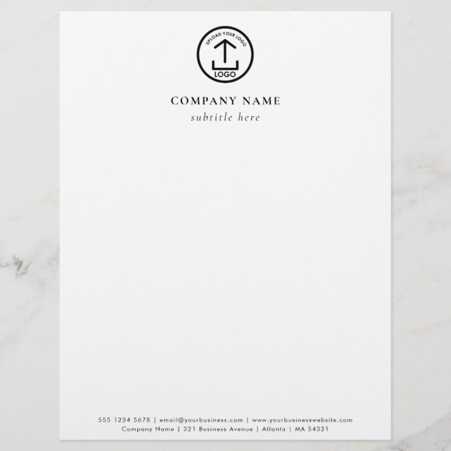 Professional Business Logo Letterhead Template Briefhoofd (Voorkant)