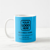 Professional Business Logo Light Blue Koffiemok (Links)