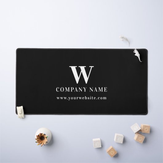 Professional Business Logo Monogram Name Website Bureaumat (Kindertafel)