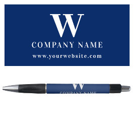 Professional Business Logo Monogram Name Website Pen