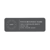  Professional Business Logo  Return Address Label (Voorkant)