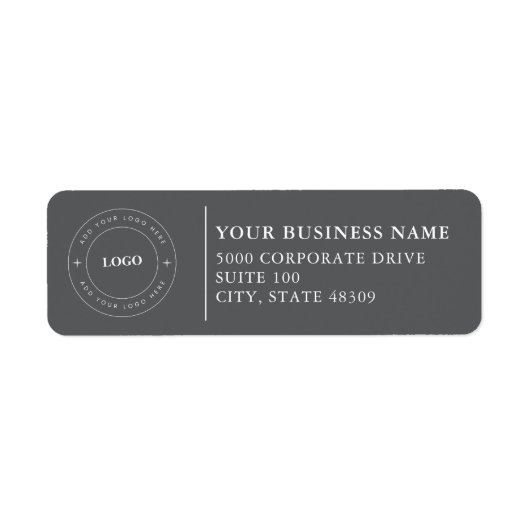  Professional Business Logo  Return Address Label (Voorkant)