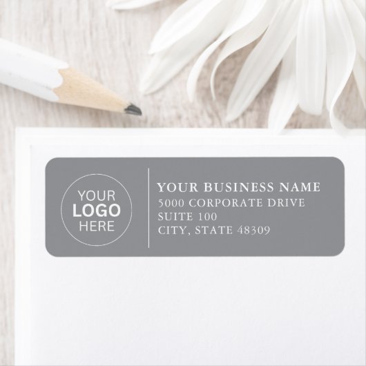 Professional Business Logo Return Address Label (Insitu)