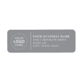 Professional Business Logo Return Address Label (Voorkant)