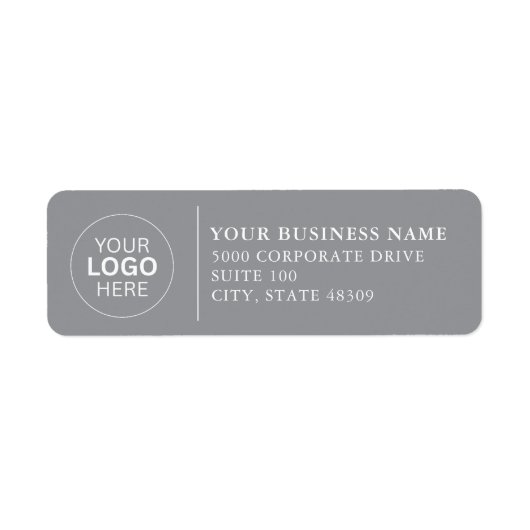  Professional Business Logo  Return Address Label (Voorkant)