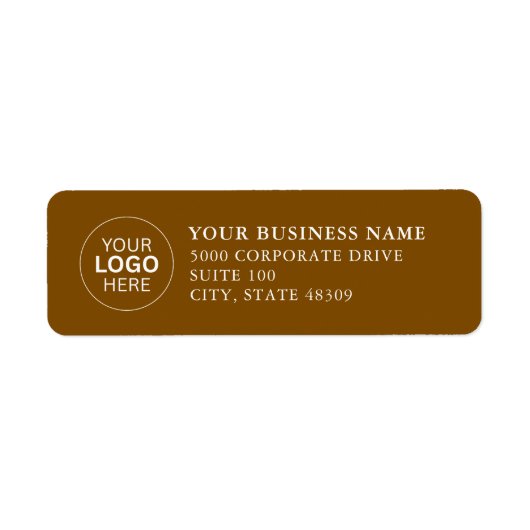  Professional Business Logo  Return Address Label (Voorkant)