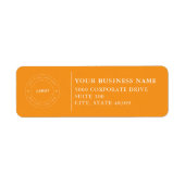  Professional Business Logo  Return Address Label (Voorkant)
