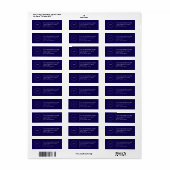 Professional Business Logo Return Address Label (Full Sheet)