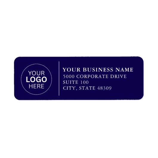  Professional Business Logo  Return Address Label (Voorkant)